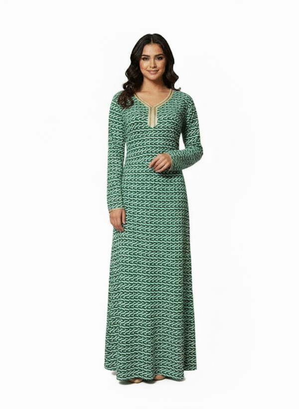 gemini-2.5-flash-image-preview (nano-banana)_الان_الفستان_الاخضر مخاوير الدار